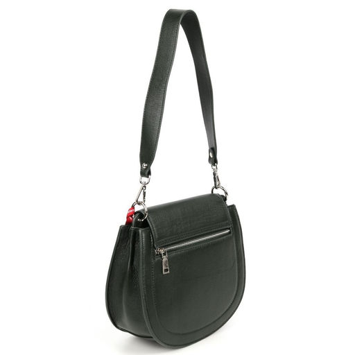 Женская кожаная сумка Sergio Valentini SV-768 Блекиш Грин  фото 3