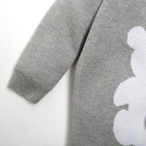 Комбинезон вязаный Крошка Я Мишка рост 62-68 см, цвет серый фото 4