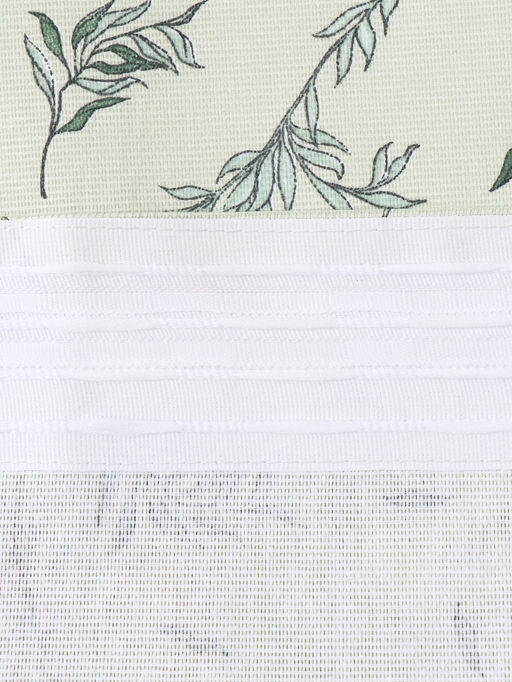 Шторы для кухни с подхватами Divine day, 150×180 см - 2 шт., рогожка 176 г/м²