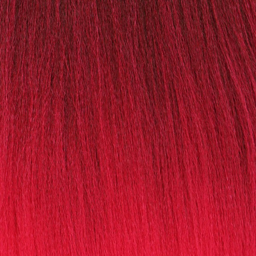 SIM-BRAIDS Канекалон двухцветный, гофрированный, 65 см, 90 гр, цвет красный/розовый(#FR-3) - Queen fair фото 2
