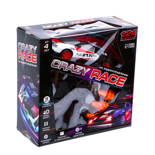 Машина радиоуправляемая Японский дрифт, дрифт эффект, сменные колеса, работает от аккумулятора - Автоград фото 7