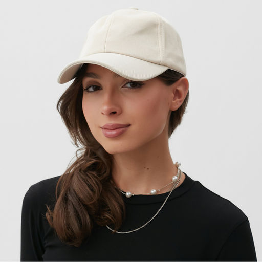 Кепка женская MINAKU, бежевая, размер 56-58, люрекс