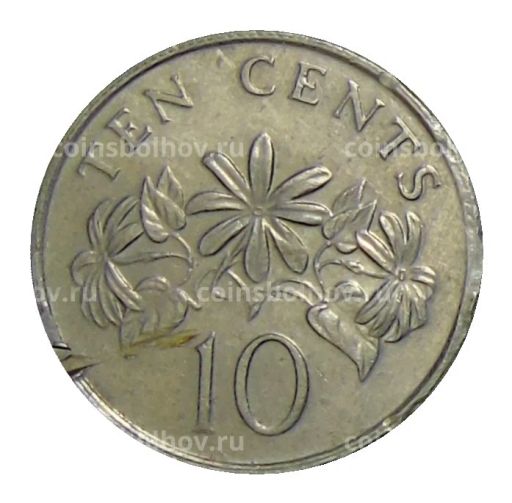 Монета 10 центов 1986 года Сингапур