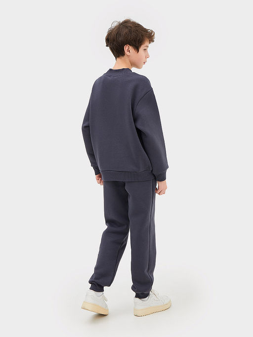 Комплект для мальчиков (джемпер, брюки) серый с печатью - Mark formelle фото 3