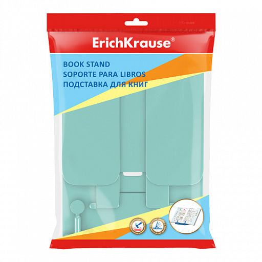 Цена за 1 шт. Подставка для книг пластиковая ErichKrause Pastel, розовый  фото 8