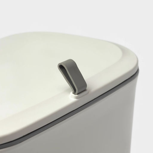 Ведро для мусора подвесное Доляна, 9 л, 2 вида крепления, белое фото 5