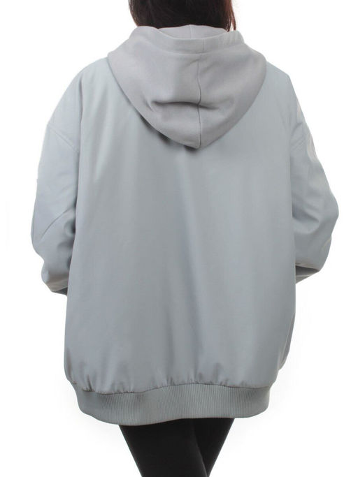 H24-283 GRAY/BLUE Куртка демисезонная женская (100 гр. синтепон)