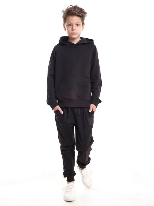 Спортивный костюм для мальчика подростка 22-7815 черный - Mini maxi фото 8