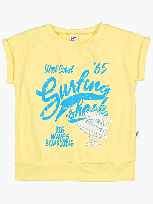 Футболка с принтом UD 0353 лимон - Mini maxi фото 3