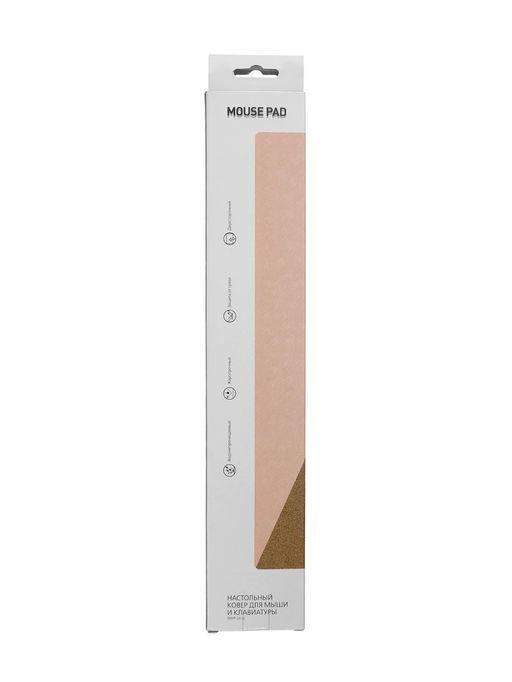 Коврик для мыши Smartbuy SBMP-24-LC, 90х40 см, экокожа, пробка, бежевый