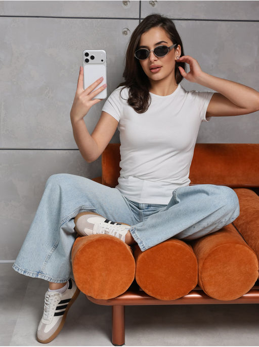 Футболка "Скимс" Экрю Женская