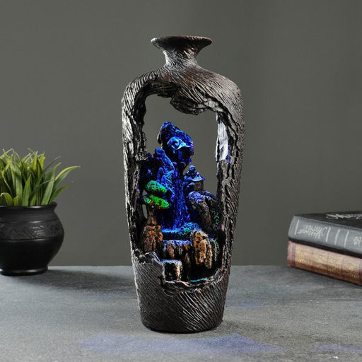 Подставка для благовоний TAKE IT EASY «Ваза», набор благовоний конусы, стелющийся дым, 29×13×12 см