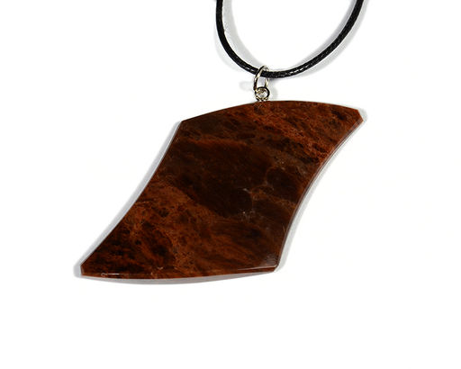 Кулон из обсидиана "Русалка" 27*42мм.