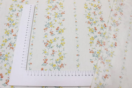 Сатин Канти - цветочные дорожки, (комп), ш.2.35м, хлопок-100%, 120гр/м.кв - Купава фото 2