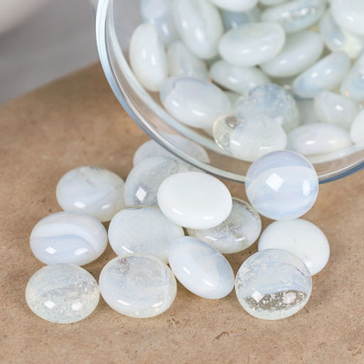 Декоративные камни 250г / 7-219 /уп 100/ белый со стеклом / 711819 - Галеонтрейд фото 3