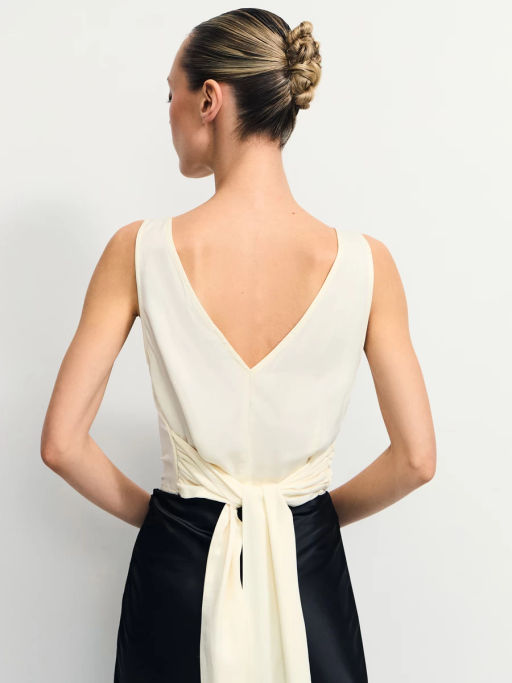 Блуза из вискозы с завязками / Zarina