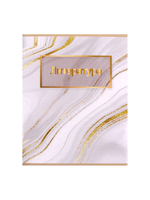 Набор предметных тетрадей Calligrata «Мрамор светлый», 10 предметов, 48 листов, со справочным материалом, обложка из мелованного картона, УФ-лак, б�...