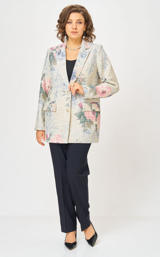 Костюм БелЭльСтиль 762/596 молочный твид