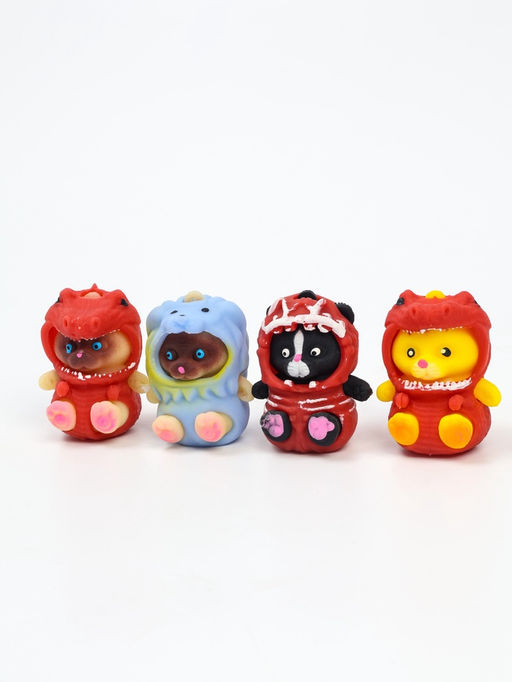 Антистресс сквиш мялка Funny toys «Зверята в костюмах», в пакете, с пастой