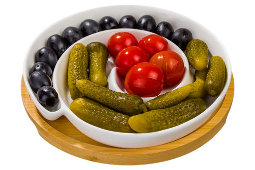 Тарелка сервировочная - менажница 18*18*3 см 250 мл Улитка на деревянной подставке-подносе - Elan gallery фото 13