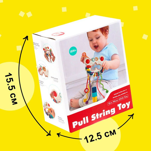 Игрушка развивающая для малышей «Крабик», тянучка с сортером