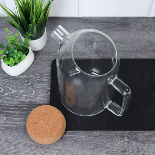 Чайник заварочный 1200 мл с ситом и пробковой крышкой / GT-35-39 /уп 36/ - Галеонтрейд фото 7