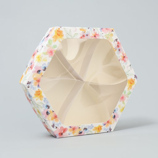 Цена за 5 шт. Коробка складная Цветы для тебя, 23 х 23х 4 см - Дарите счастье фото 2