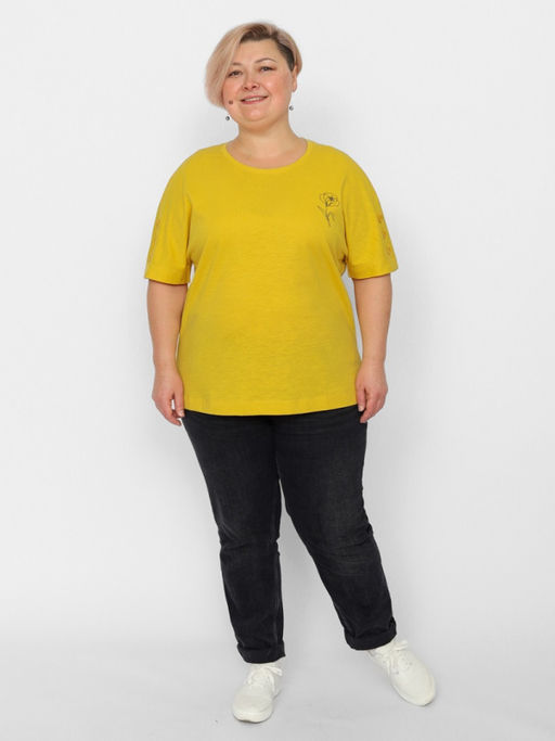 CRB wear/FSLW 60257-30 Футболка женская,желтый/Ex.Cherubino  фото 2