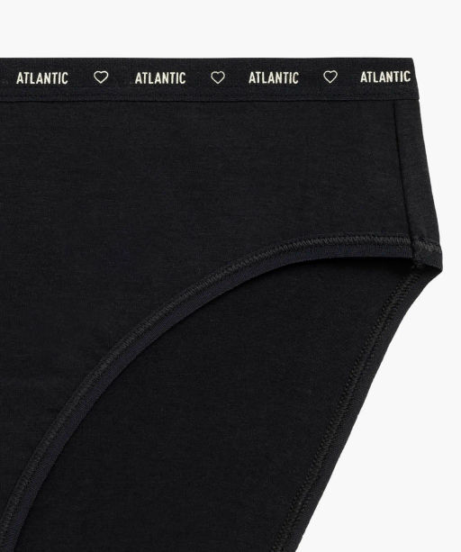 ATLANTIC 3CLP-010 Трусы спорт с высокой посадкой High Sport Leg - набор 3 шт. черный + светлый капучино + светло-бежевый  фото 7