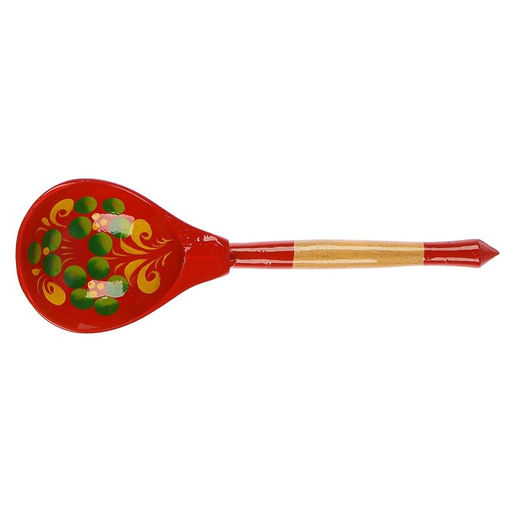 Цена за 2 шт. Ложка деревянная Краснушка, полубасок, красный фон - Simaland фото 10