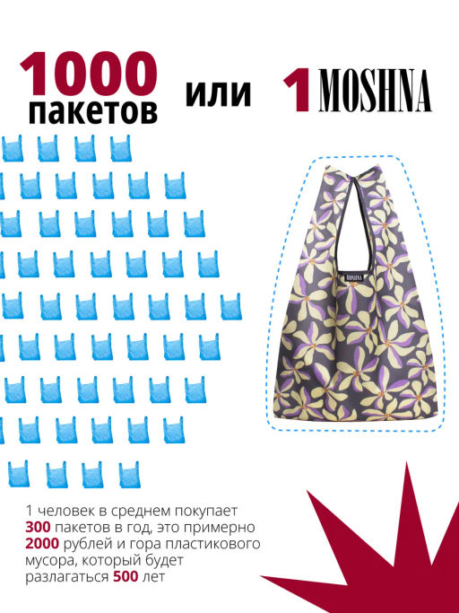 Мод.3, Сумка-майка Принт (SM3pr). Желтые цветы НОВИНКА!!! - Moshna фото 9