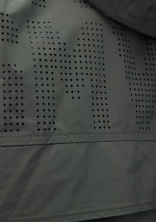 Kapusonlu Haki Ceket - Mavi фото 8