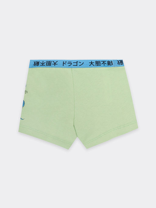 Трусы для мальчиков боксеры мультипак (2 шт.) в пыльно-зеленом цвете с драконами - Mark formelle фото 7