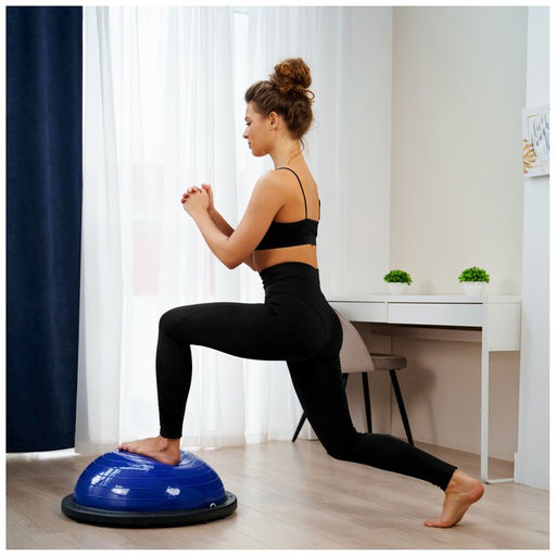 Полусфера BOSU гимнастическая, с насосом, 55х25 см, цвет синий - Simaland фото 7