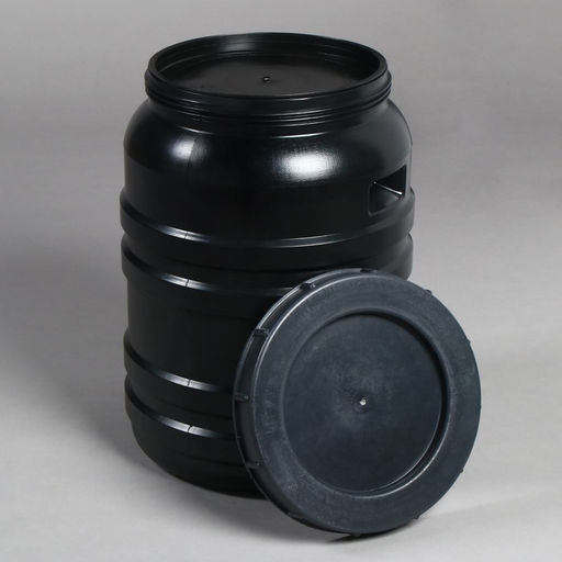 Бочка хозяйственно - бытовая, 50 л, горловина 29 см, пластиковая, с крышкой