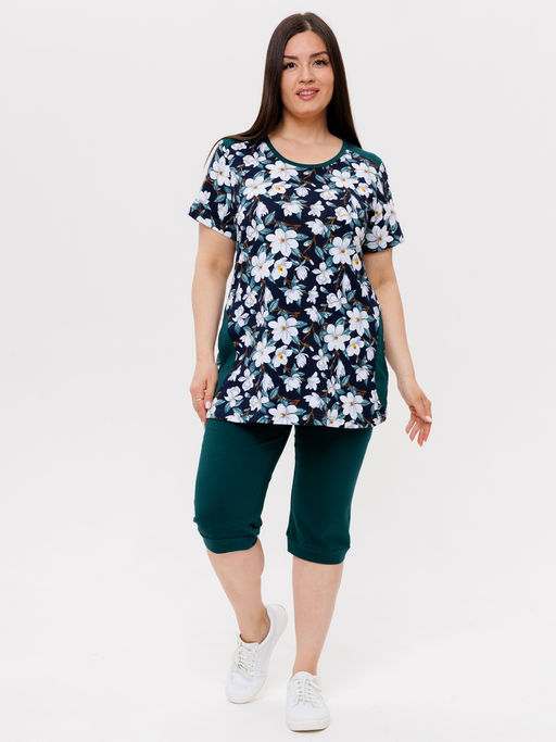 Костюм женский К-223 (кулирка) Темно-синяя - Elenatex фото 6