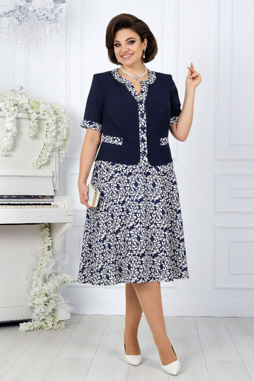 Платье Ninele 7431-Р темно-синий - Mira fashion фото 2541