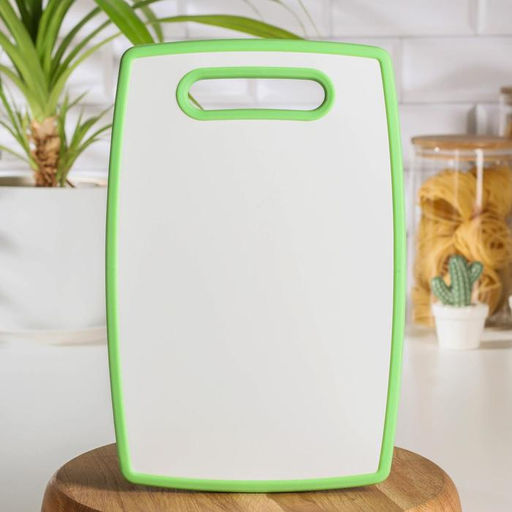 Доска разделочная пластиковая Доляна Зелёные яблоки, прямоугольная, 3020 см фото 2