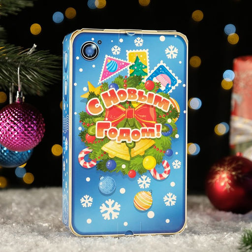 Цена за 10 шт. Коробка подарочная складная Тайный Санта 13 х 4 х 21 см - Simaland фото 2