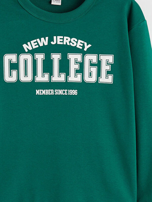 Bisiklet Yaka Erkek ?ocuk Sweatshirt