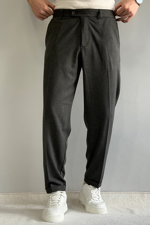 Antrasit Erkek Boyfriend Fit Kuma_ Pantolon TMNAW26PL00017