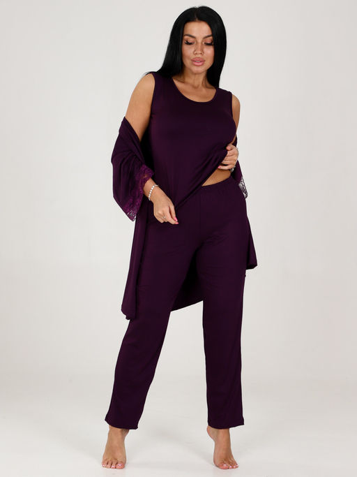 600-ХП ЖЕНСКИЙ КОМПЛЕКТ ТРОЙКА (Фиолетовый) - А-дина фото 4