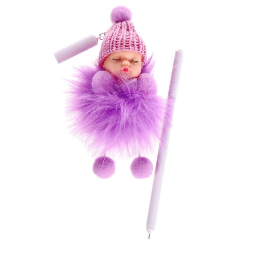 Ручка гелевая-прикол Calligrata «Пупс в шапочке», МИКС (штрихкод на штуке)