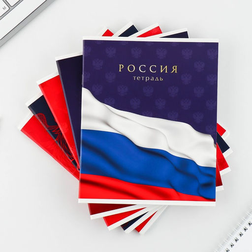 Тетрадь А5, 48 л на скрепке МИКС Шрифтовые яркие, обложка мелованный картон 230 гр., внутренний блок №1, в клетку 80 гр., белизна 96% - Artfox study фото 3