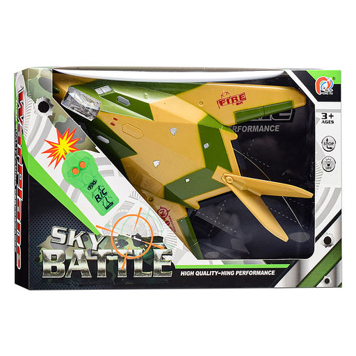 Самолет "Реактив" р/у, 27 MHz, (свет) в коробке