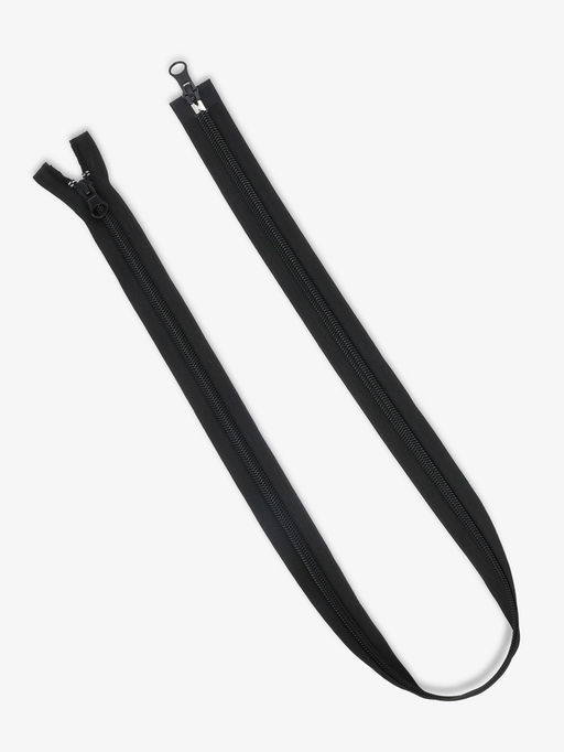 Цена за 5 шт. Молния «Спираль», №10, разъёмная, 2 замка, замки автомат, 110 см, чёрная