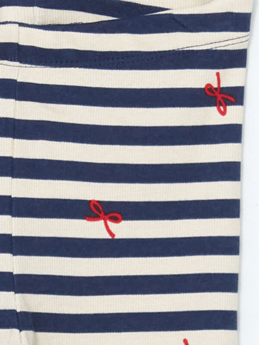 Beli Lastikli ?izgili K?z ?ocuk Tayt - Waikiki фото 3