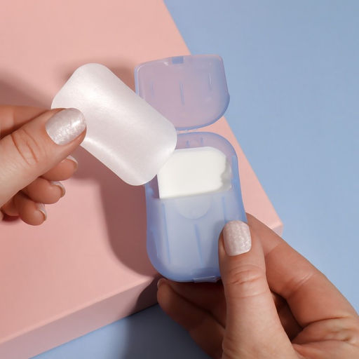 Цена за 6 шт. Мыло листовое, в пластинах, 18 ( 2) шт, в футляре, цвет голубой - Onlitop фото 6