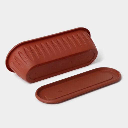 Цена за 2 шт. Горшок для кактуса с поддоном «Фелиция», 1.5 л, терракотовый