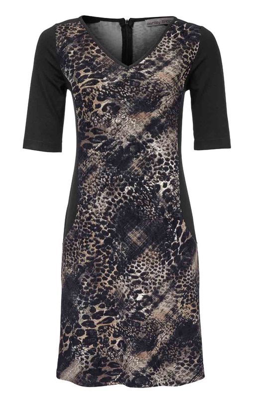 Платье, черно-бежевое - Ashley brooke фото 2